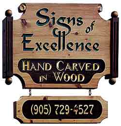 "Signs of Excellence" sign